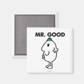 Mr. Good | Grüner Hut Magnet (Vorderseite/Rückseite)