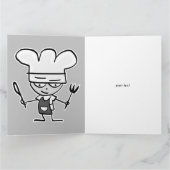 Mr. Good look is cooking Happy Vatertag Karte (Innenseite)