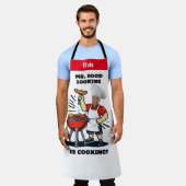 Mr Good Lookin Is Cookin Apron, Personalized Photo Schürze (Getragen)