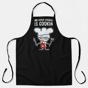Mr. good lookin lustigen Cartoon Koch GRILLEN Schürze