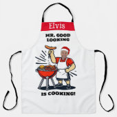 Mr Good Looking Photo Apron, Personalized Xmas Schürze (Vorderseite)