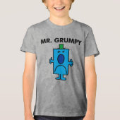 Mr. Grumpy | Frowning Face Tri-Blend Shirt (Vorderseite)