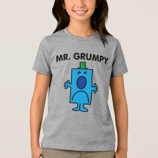 Mr. Grumpy | Frowning Face Tri-Blend Shirt (Vorderseite)