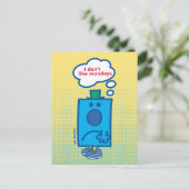 Mr Grumpy | I Don't Like Mondays Thought Bubble Postkarte (Stehend Vorderseite)