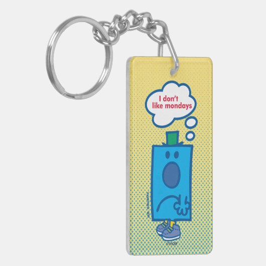 Mr Grumpy | I Don't Like Mondays Thought Bubble Schlüsselanhänger (Vorderseite links)