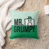 Mr Grumpy | Peeking Head Over Name Kissen (Decke)