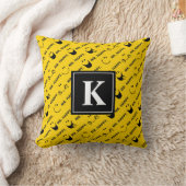 Mr. Happy | Alle Lächelmuster | Monogramm Kissen (Decke)