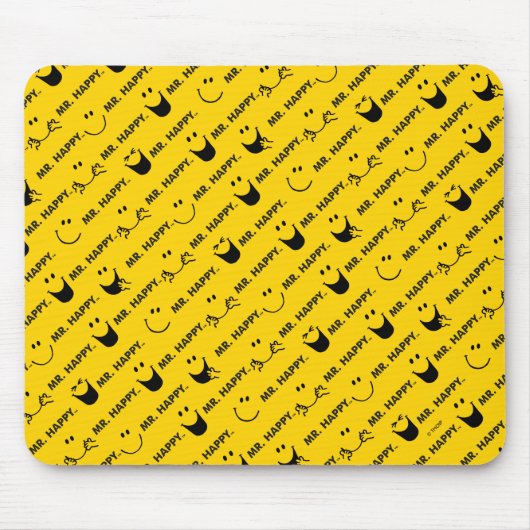 Mr. Happy | Alle Lächelmuster Mousepad (Vorne)