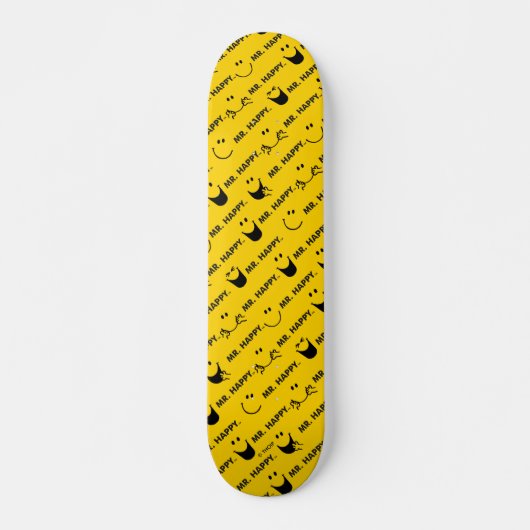 Mr. Happy | Alle Lächelmuster Skateboard (Vorne)