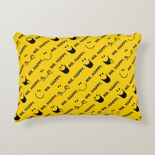 Mr. Happy | Alle Lächelmuster Zierkissen (Vorderseite)