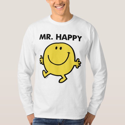 Mr. Happy | Dancing & Smiling T-Shirt (Vorderseite)