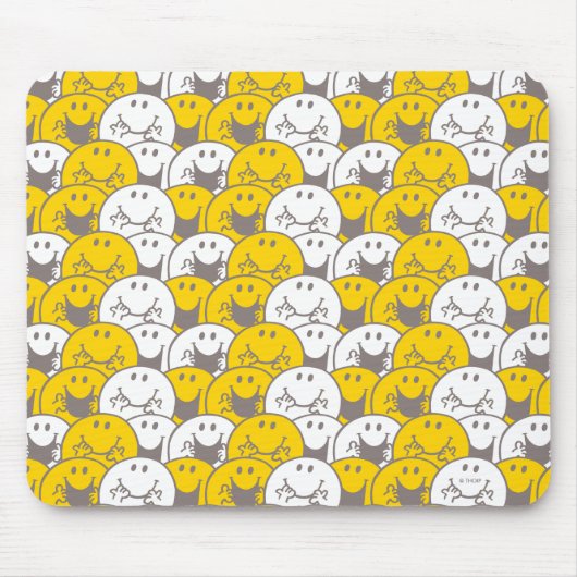 Mr. Happy | Flackerndes Lächelmuster Mousepad (Vorne)