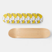 Mr. Happy | Flackerndes Lächelmuster Skateboard (Horizontal)