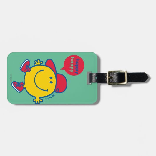 Mr. Happy Gepäckanhänger (Vorderseite horizontal)