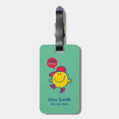 Mr. Happy Gepäckanhänger (Rückseite vertikal)
