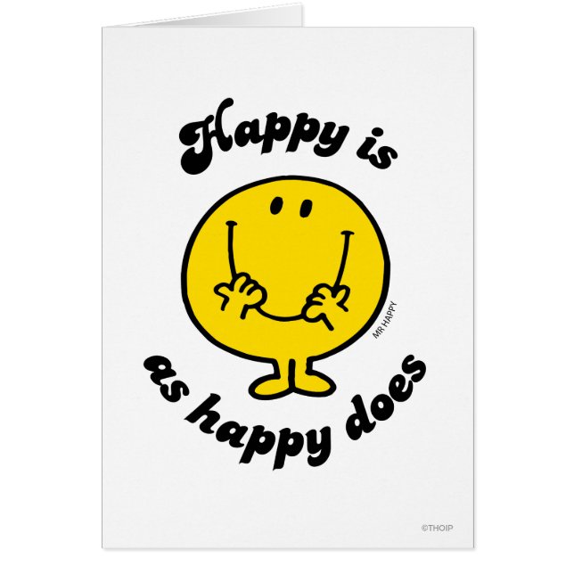 Mr. Happy | Glück ist so glücklich wie glücklich (Vorne)