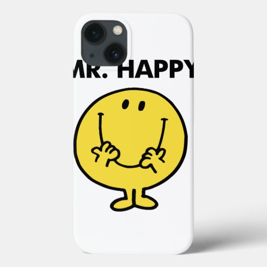 Mr. Happy | Großer Smiley Case-Mate iPhone Hülle (Rückseite)