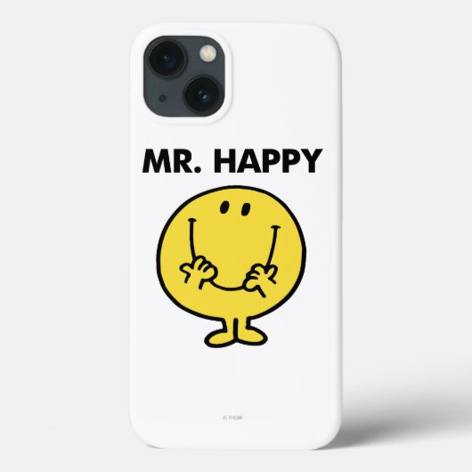 Mr. Happy | Großer Smiley Case-Mate iPhone Hülle (Rückseite)