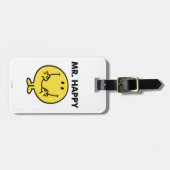Mr. Happy | Großer Smiley Gepäckanhänger (Vorderseite horizontal)