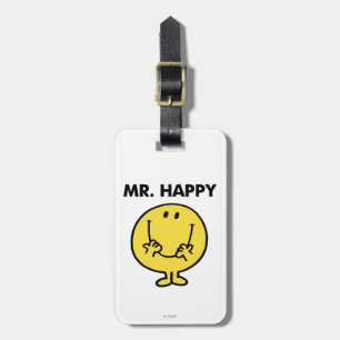Mr. Happy   Großer Smiley Gepäckanhänger