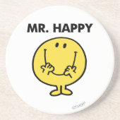 Mr. Happy | Großer Smiley Getränkeuntersetzer (Vorne)