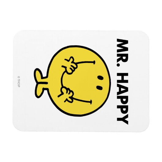 Mr. Happy | Großer Smiley Magnet (Horizontal)