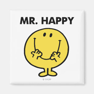 Mr. Happy   Großer Smiley Magnet