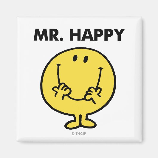Mr. Happy | Großer Smiley Magnet (Vorne)