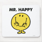 Mr. Happy | Großer Smiley Mousepad (Vorne)