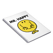 Mr. Happy | Großer Smiley Notizblock (Rechte Seite)