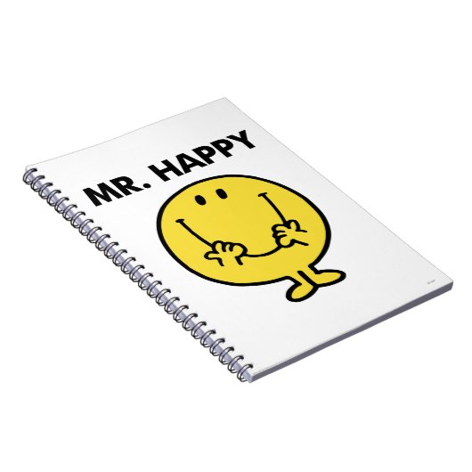 Mr. Happy | Großer Smiley Notizblock (Rechte Seite)