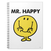 Mr. Happy | Großer Smiley Notizblock (Vorderseite)