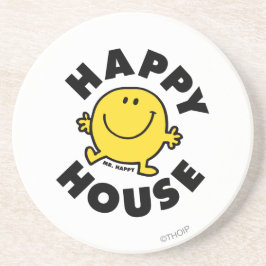 Mr. Happy | Happy House Sandstein Untersetzer