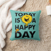 Mr. Happy | Heute ist ein glücklicher Tag Kissen (Decke)
