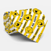 Mr. Happy | Muster für gelbe Streifen Krawatte (Gerollt)