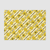 Mr. Happy | Muster für gelbe Streifen Seidenpapier (Vorderseite)