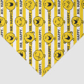Mr. Happy | Muster für gelbe Streifen Seidenpapier (Ausschnitt)