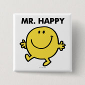 Mr. Happy | Tanzen und Lächeln Button (Vorderseite)
