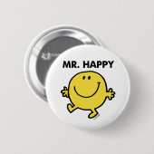 Mr. Happy | Tanzen und Lächeln Button (Vorne & Hinten)