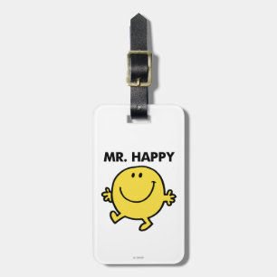 Mr. Happy   Tanzen und Lächeln Gepäckanhänger