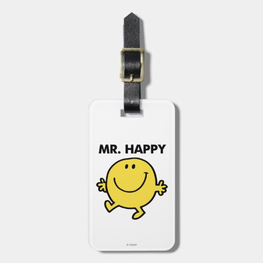 Mr. Happy | Tanzen und Lächeln Gepäckanhänger (Vorderseite vertikal)