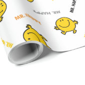 Mr. Happy | Tanzen und Lächeln Geschenkpapier (Rolleneckpunkt)