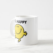 Mr. Happy | Tanzen und Lächeln Kaffeetasse (Vorderseite Links)