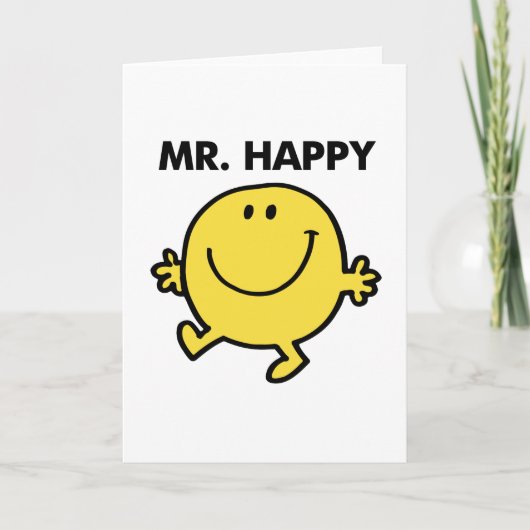 Mr. Happy | Tanzen und Lächeln Karte (Vorderseite)