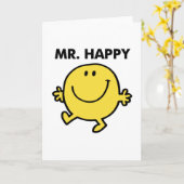 Mr. Happy | Tanzen und Lächeln Karte (Gelbe Blume)