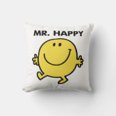 Mr. Happy | Tanzen und Lächeln Kissen (Vorderseite)