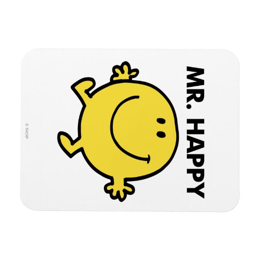 Mr. Happy | Tanzen und Lächeln Magnet (Horizontal)