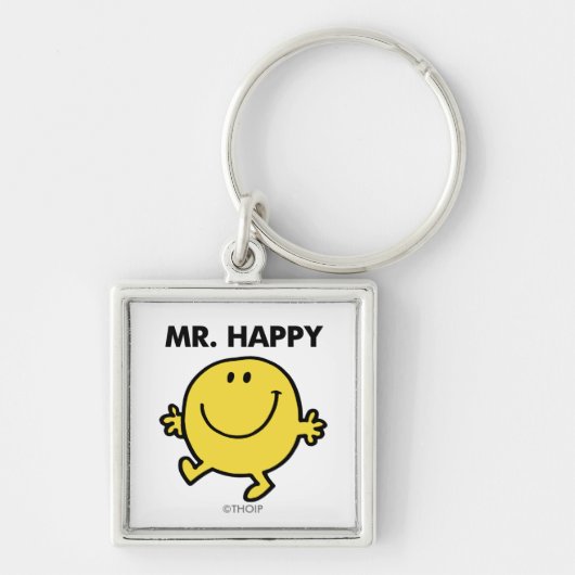 Mr. Happy | Tanzen und Lächeln Schlüsselanhänger (Vorne)