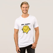 Mr. Happy | Tanzen und Lächeln Tri-Blend Shirt (Vorderseite voll)