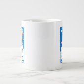 Mr. Happy with Patriotic Hat Jumbo-Tasse (Vorderseite)